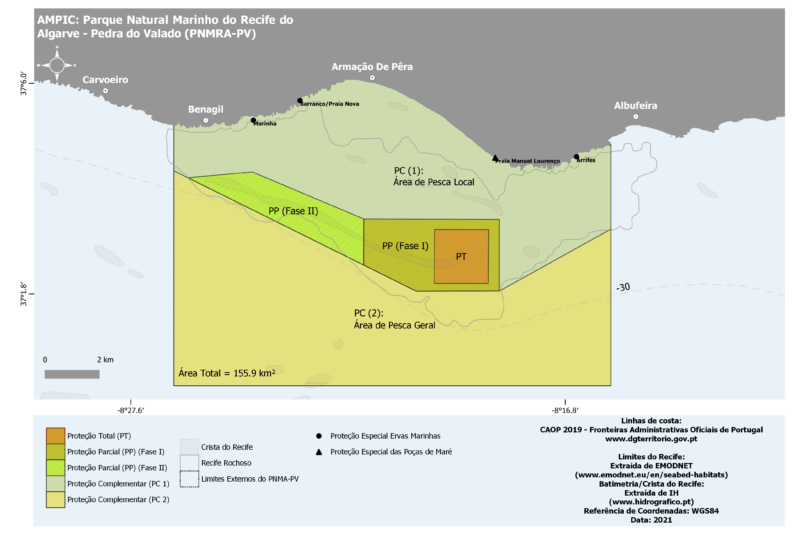 Zonamento da Área Marinha Protegida de Iniciativa Comunitária